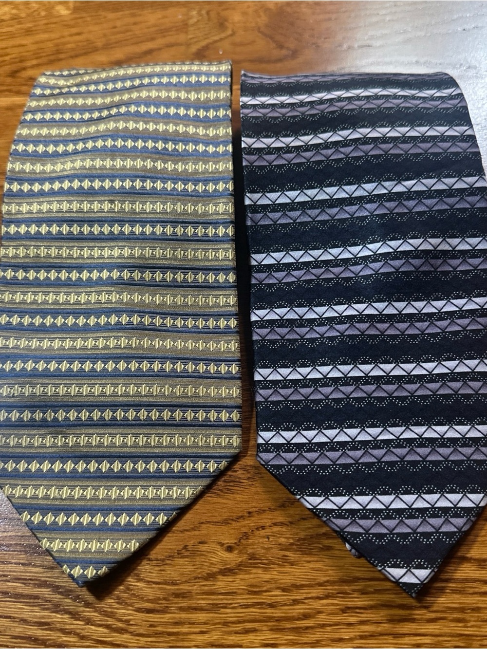 Set and lot of 2 - DiMoggio Men’s Necktie Pure Silk Handmade